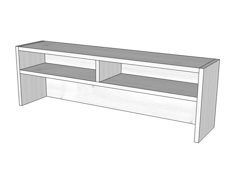 Mario police na stůl bílá