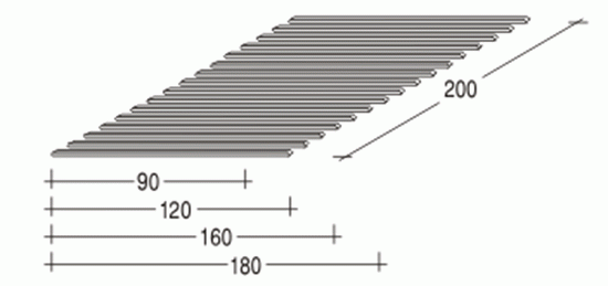 Laťkový rošt - 16 latí č.2