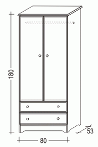 Šatní skříň Dona II. č.2