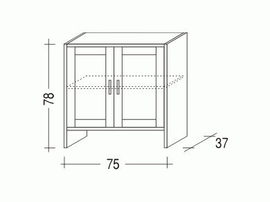 Komoda Sendy Alfa plná č.3