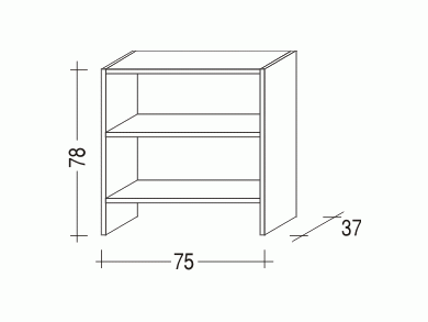 Komoda Sendy Alfa policová č.2