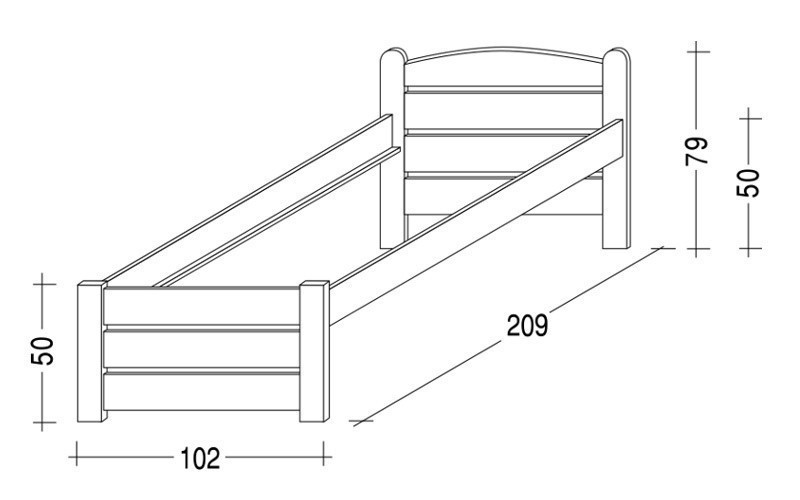 Postel Thorsten 90 Nízké čelo Senior č.2
