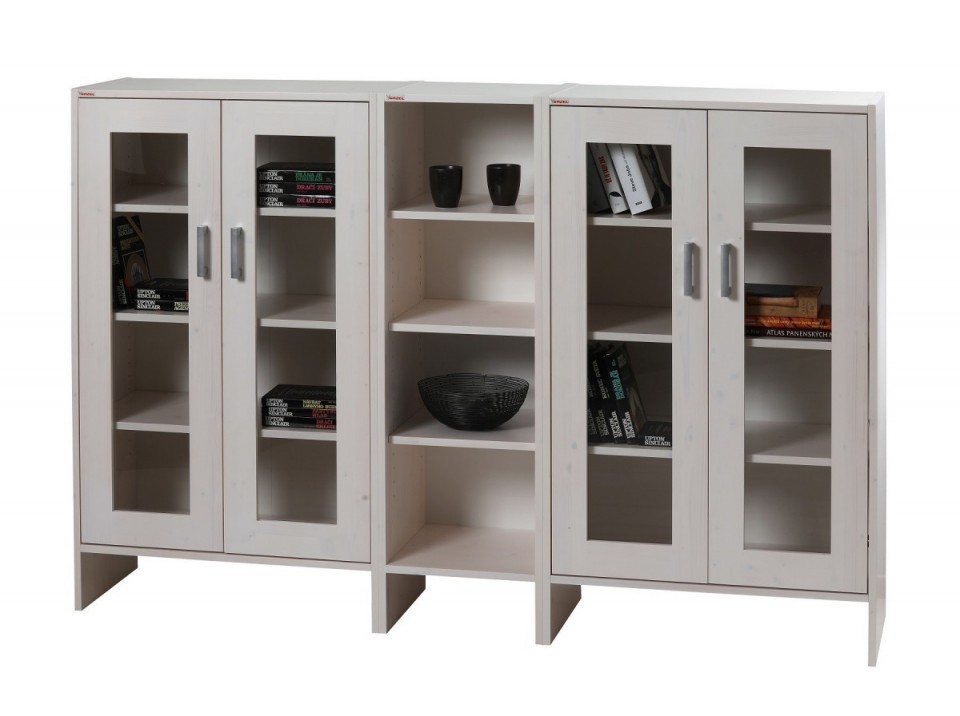 Komoda Sendy Beta prosklená BÍLÁ č.3