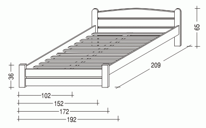 Postel Thorsten 140 Nízké čelo č.2