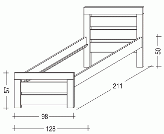 Postel Rhino I. 90 bílá č.3
