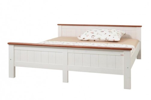 Postel Anny 180 bílo-hnědá č.2
