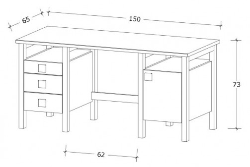 Psací stůl Henry II. NEW č.5