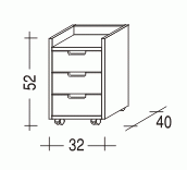 Mario kontejner bílý č.3