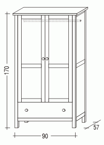Šatní skříň Anny 57 č.3