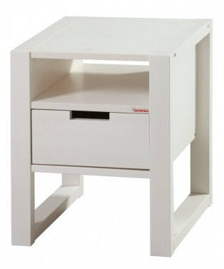 Noční stolek Rhino bílá